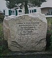 Gedenkstein für den Widerstandskämper Hermann Friedrich in Plaue.