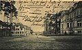 Danckelmannstraße gelaufene Postkarte; die Straße war bis Beginn des 1. Weltkriegs komplett bebaut, also Foto von vor 1914
