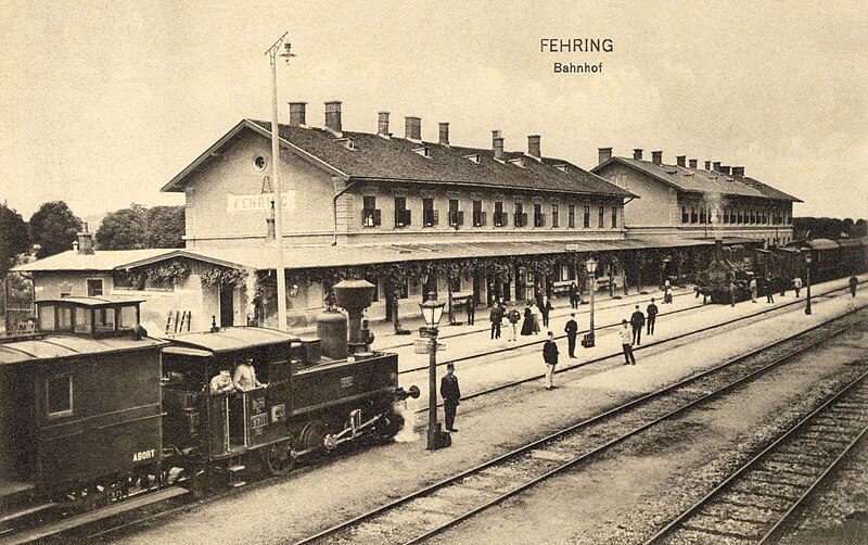 Datei:Fehring, Bahnhof - Ansichtskarte (1910).jpg