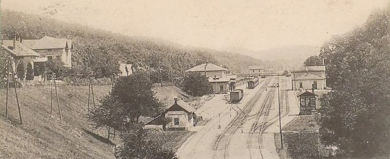 Datei:Bahnhof Rekawinkel auf einer 1903 gelaufenen Postkarte.jpg