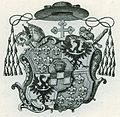 Wappen des Breslauer Bischofs Philipp Ludwig von Sinzendorf mit Wappenzierde