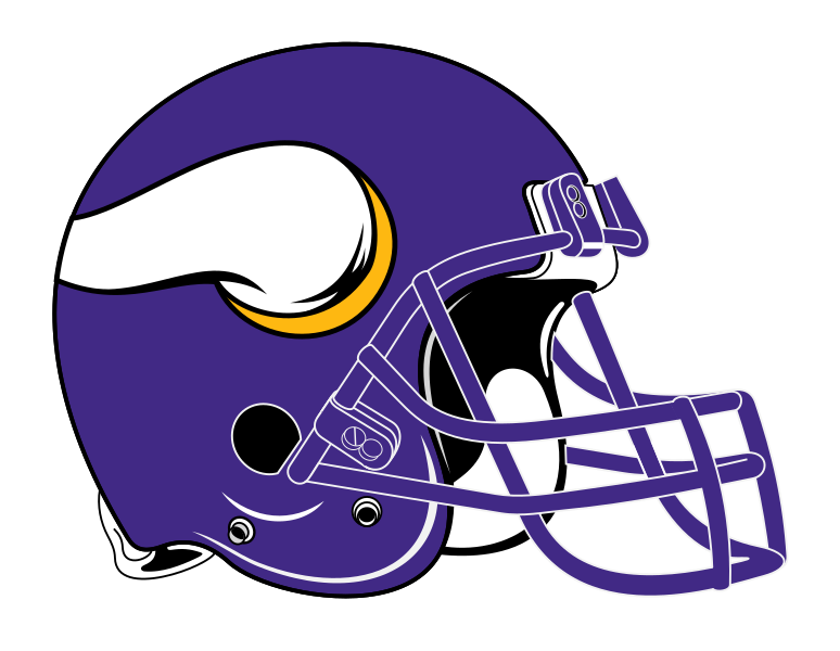 Datei:Minnesota Vikings helmet rightface.svg