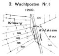 Lageplan des Wachturms Wp 8/6