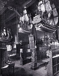 Das Innere der Schiffergesellschaft um 1900