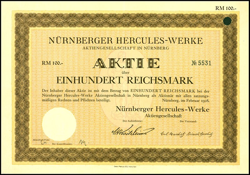 Datei:Nürnberger Hercules-Werke 1928 100 RM.jpg