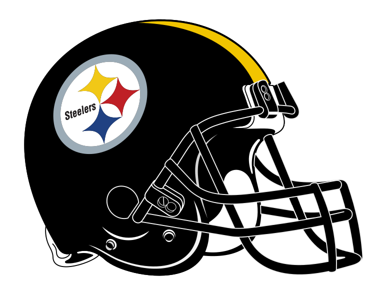 Datei:Pittsburgh Steelers helmet rightface.svg