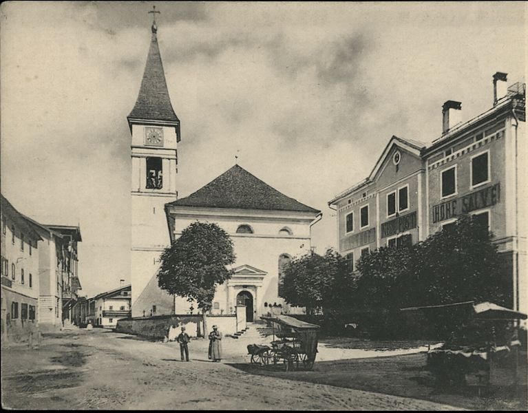 Datei:Österreich, Wörgl, Kirchplatz, vor 1905.jpg