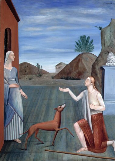 File:Carlo Carrà, 1919, Le figlie di Loth, oil on canvas, 111 x 80 cm, Museum of Modern and Contemporary Art of Trento and Rovereto.jpg