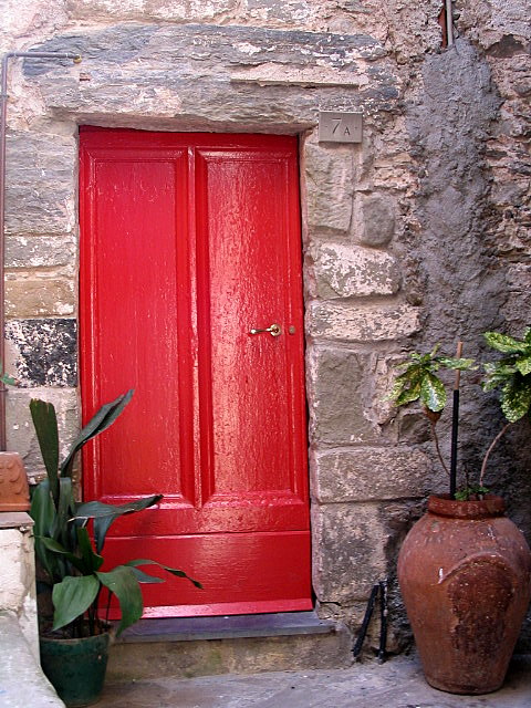 Italian red door