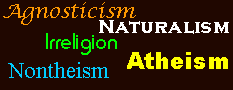 Atheism word picture