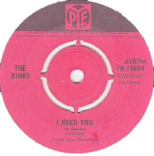 File:"I Need You" by the Kinks label.png