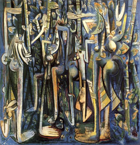 File:'The Jungle', gouache on paper painting by Wifredo Lam, 1943, Museum of Modern Art.jpg
