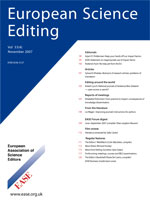 European Science Editing journal cover.jpg