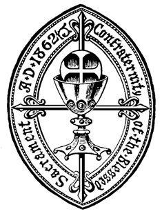 The badge of the Confraternity of the Blessed Sacrament CBS badge.jpg