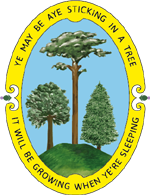 logo of the RFSF showing trees