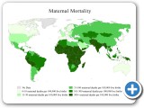 Map of countries by maternal mortality