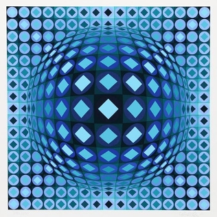 File:Victor Vasarely Kezdi-Ga 1970 Screenprint in colors 20×20in Edition of 250.jpg