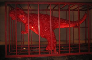 File:'Jurassic Age', bronze, steel and industrial paint sculpture by Sui Jianguo (Chinese 1956-), 2006, private collection .JPG