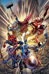 The "Heroic Age" roster of the Avengers