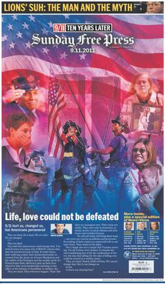 File:Detroit Free Press Mitch Albom 9-11 10th anniversary front page Sept 11, 2011.jpg