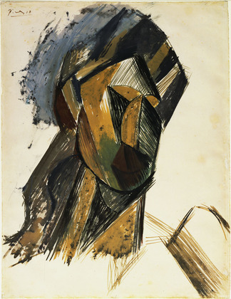 File:Pablo Picasso, 1909, Head of a Woman, gouache on paper, 62.2 x 48 cm, Museum of Modern Art.jpg