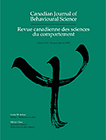 Канадский журнал поведенческих наук, журнал cover.gif