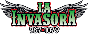 File:KOYE LaInvasora96.7y107.9 logo.png