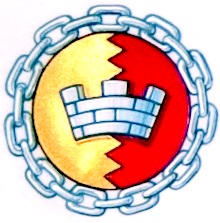 Heraldic Badge of The Birmingham Civic Society granted by The College of Arms in 2008 for use by Members of the Society.jpg