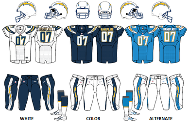 File:NFL Chargers uniforms.png