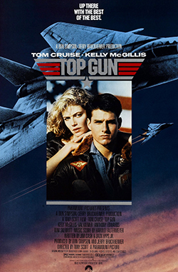 Film poster for Top Gun (film) - Copyright 198...