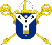 The coat of arms of the episcopal see of Canterbury Archbishcantarms.PNG