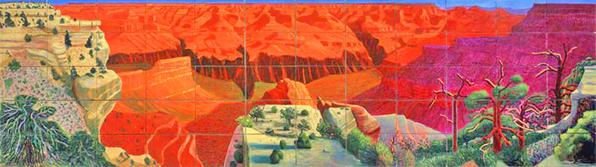 A Bigger Grand Canyon, 1998, National Gallery of Australia Hockney, A Bigger Grand Canyon.jpg