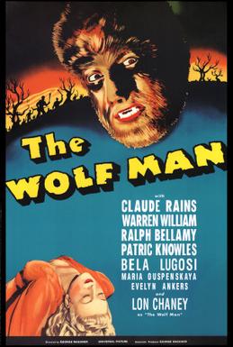 The Wolf Man - Original film poster (1941)  Universal Pictures/Wikipedia