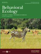 Обложка журнала Behavioral Ecology.gif
