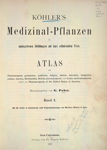 Köhler's Medizinal Pflanzen title page Volume 1