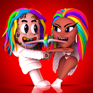 File:6ix9ine and Nicki Minaj - Trollz.png