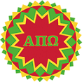 An informal crest for ΑΠΩ, as used on their website.