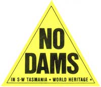 File:No Dams In SW Tasmania World Heritage Triangle Sticker.jpg