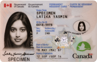 canadian residency card