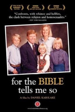 Film poster for For the Bible Tells Me So - Co...