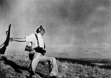 Loyalist Militiaman at the Moment of Death, Cerro Muriano, September 5, 1936, by Robert Capa.