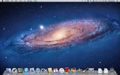 Mac OS X Lion screen