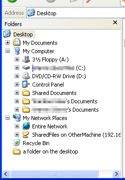 Figure 1: Windows Explorer's folder view in Wi...