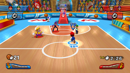 Gameplay of Basketball, one of the game's four sports