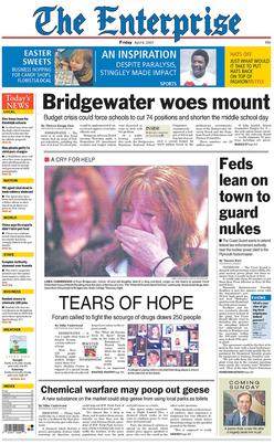 File:The Enterprise (Brockton) front page.jpg