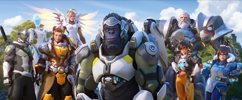 File:Overwatch Zero Hour character lineup.png