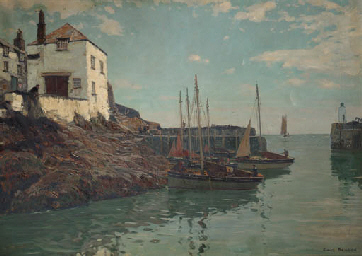 File:The Harbor of Polperro, Cornwall, C. Bergen.jpg