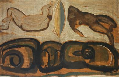 File:'In the Dark and Light of Seeding', Guy Anderson, 1970, oil on paper.jpg