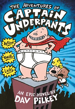 The first Captain Underpants book.
