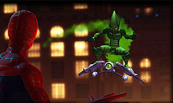 Green Gobllin as he appears in Spider-Man: Fri...